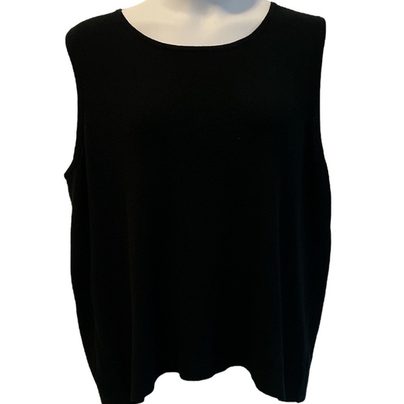 Venezia Jeans Co Black Sleeveless Sweater. New with tags. Size 22/24 - Picture 1 of 8